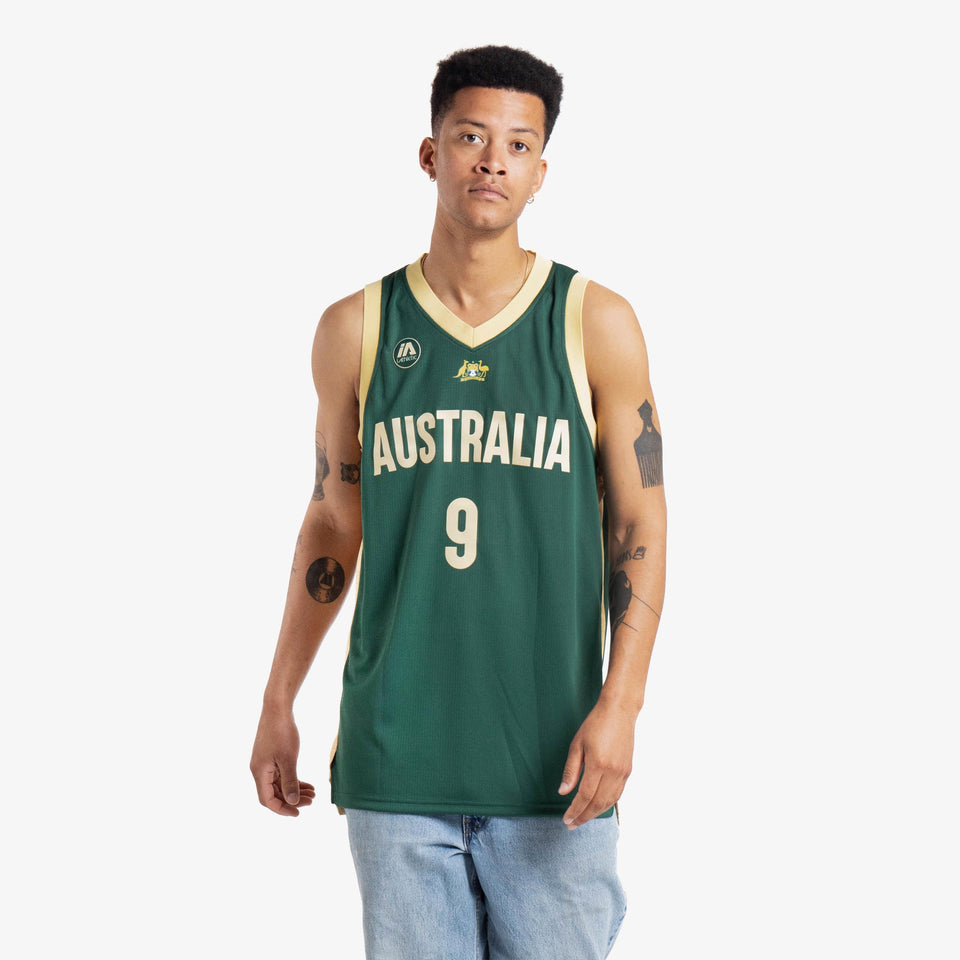Xavier Cooks Australian Boomers National Home Green Jersey
