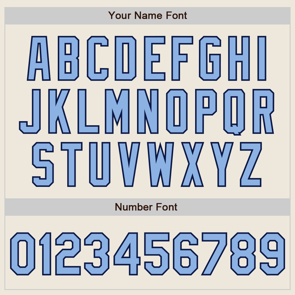 Custom Stitched Cream Light Blue-Navy Baseball Pullover Sweatshirt Hoodie