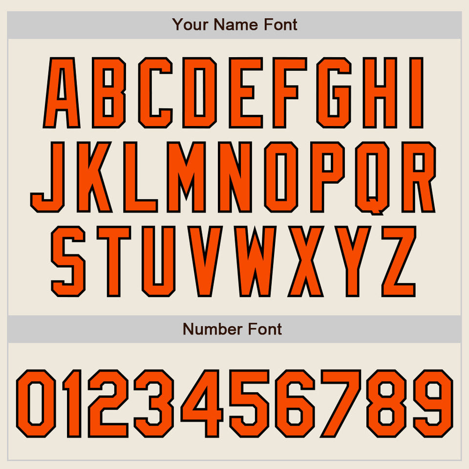 Custom Stitched Cream Orange-Black Baseball Pullover Sweatshirt Hoodie