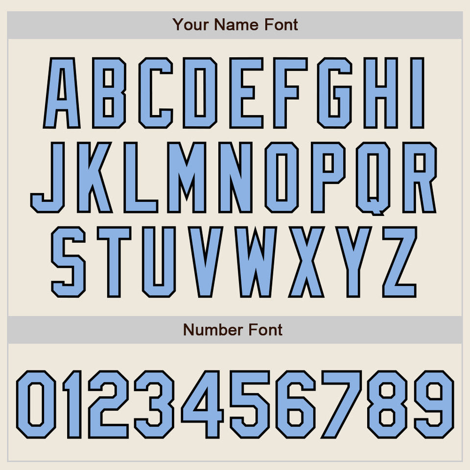 Custom Stitched Cream Light Blue-Black Baseball Pullover Sweatshirt Hoodie