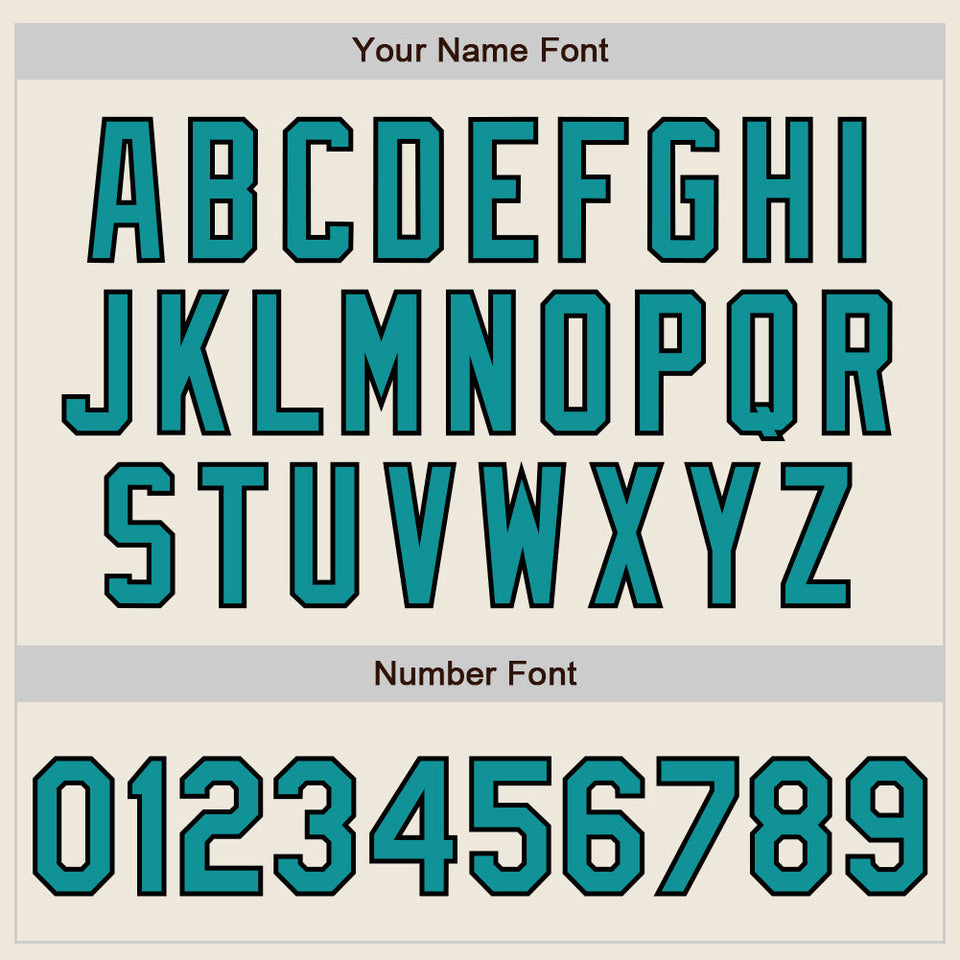 Custom Stitched Cream Teal-Black Baseball Pullover Sweatshirt Hoodie