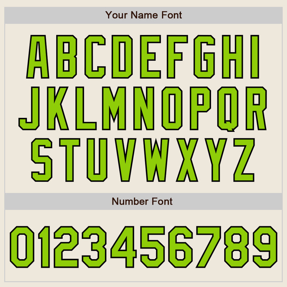 Custom Stitched Cream Neon Green-Black Baseball Pullover Sweatshirt Hoodie