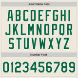 Custom Stitched Cream Kelly Green-Cream Baseball Pullover Sweatshirt Hoodie