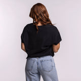 '47 Brand Miami HEAT Original Vice Nights Oversized Women's Cropped Tee
