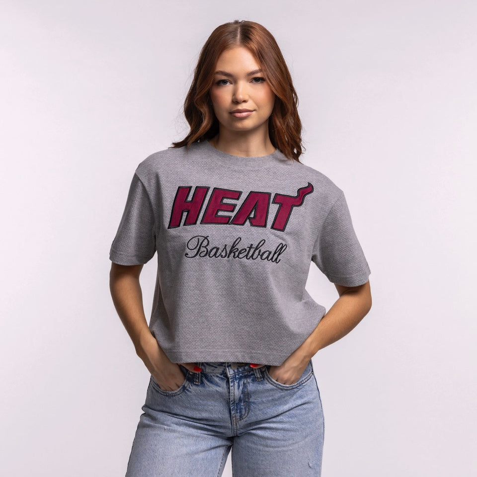 '47 Brand Miami HEAT Pivot Women's Cropped Tee