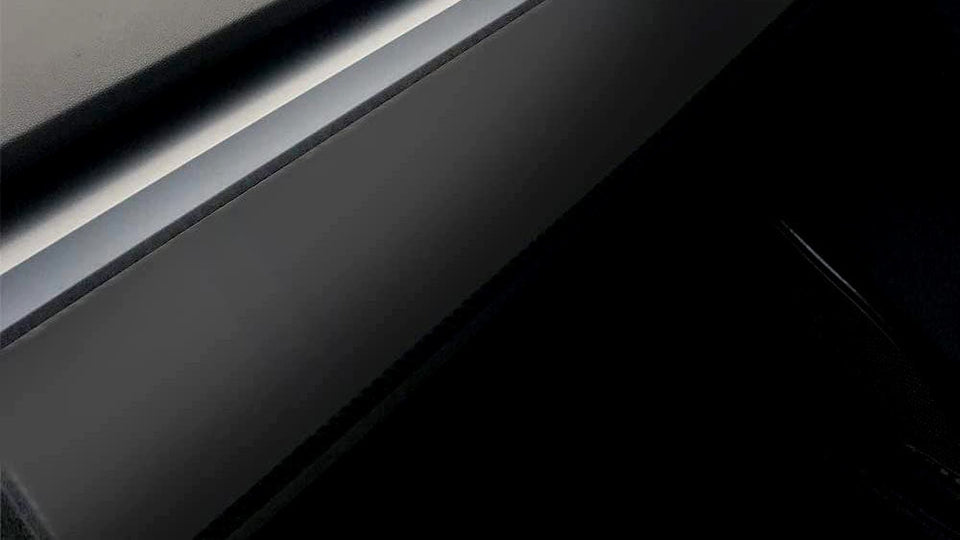 2022-2025 Tesla Model Y Dashboard Cap Cover - Matte Black - (2 Pieces)