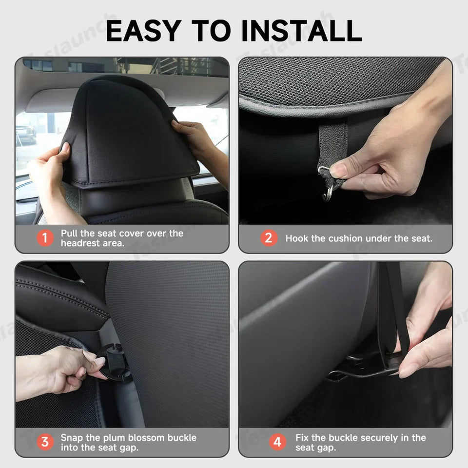 Premium Airflow Seat Covers for Tesla Cybertruck 2024+ - Enhance Comfort and Style!