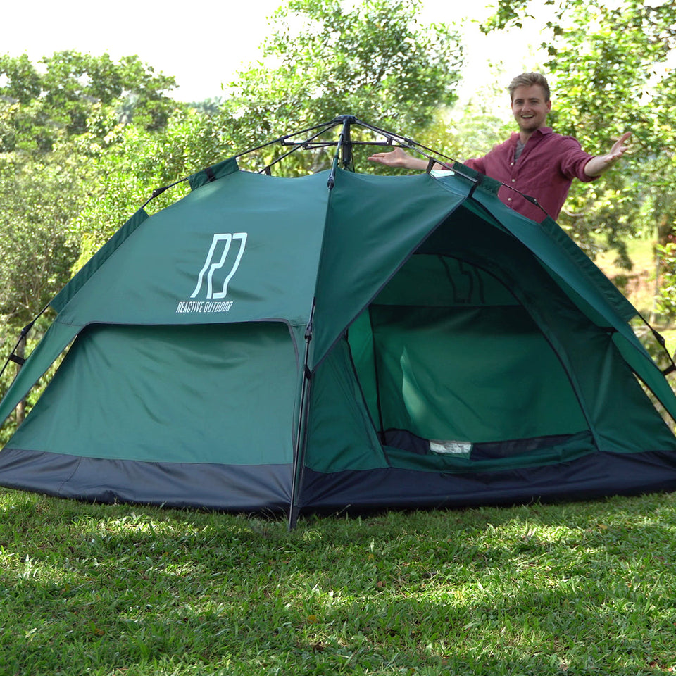 1 Small-Sized + 1 Large-Sized 3 Secs Tent + 2 FREE Camping Tarps (Family Package).