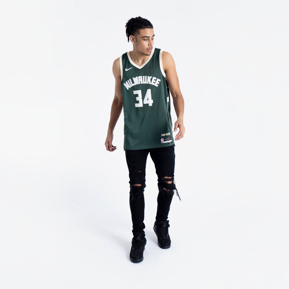 Giannis Antetokounmpo Milwaukee Bucks 2026 Icon Edition NBA Swingman Jersey