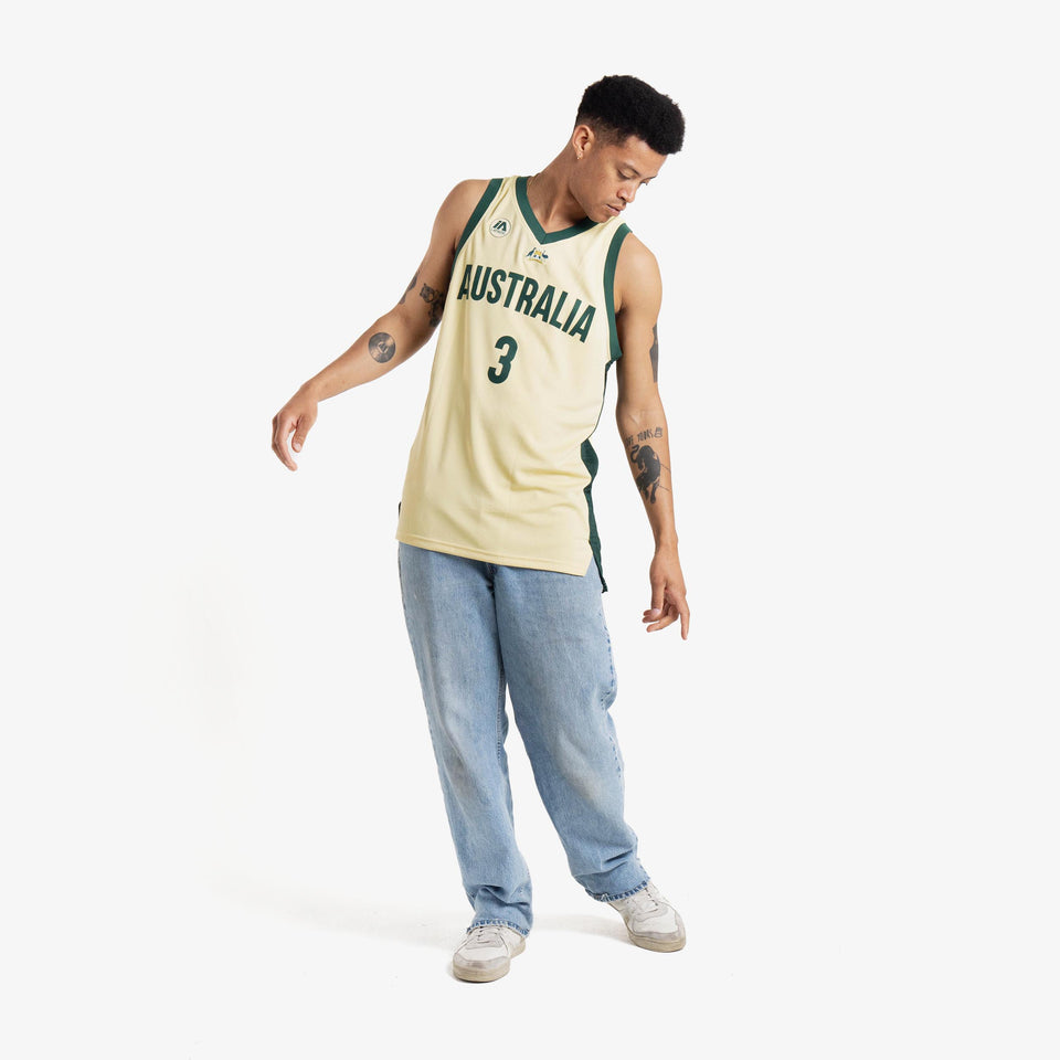 Josh Giddey Australian Boomers National Away Yellow Jersey