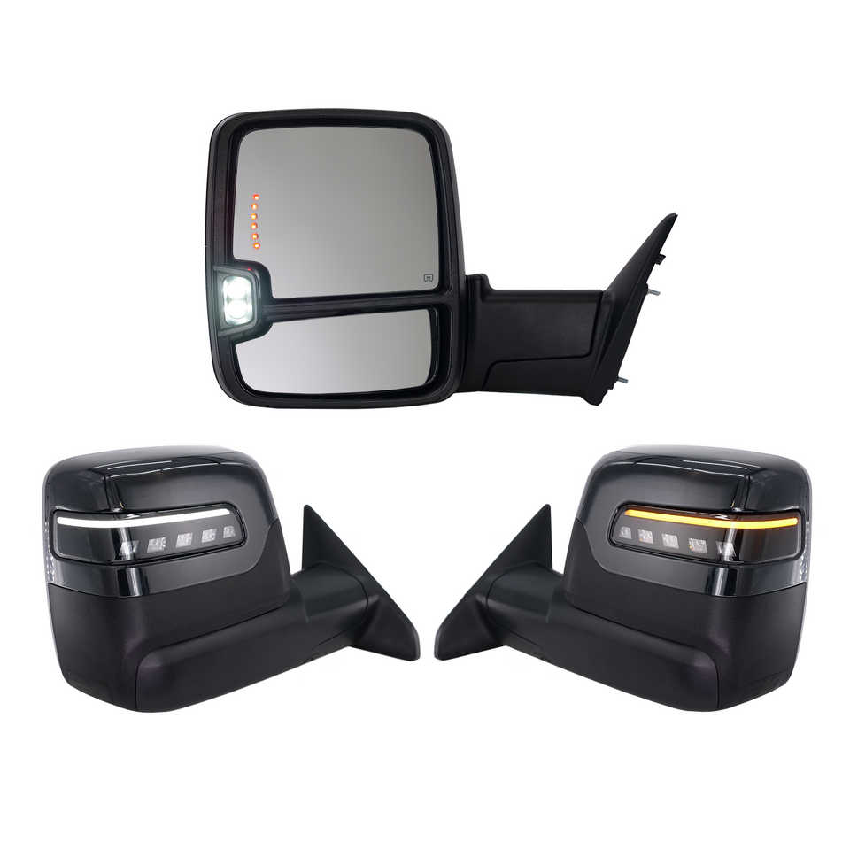 2023+ Style Ram Tow Mirrors | 2010-2018 Dodge Ram 2500/3500