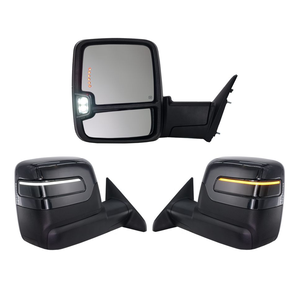 2023+ Style Ram Tow Mirrors | 2019-2022 Dodge Ram 2500/3500