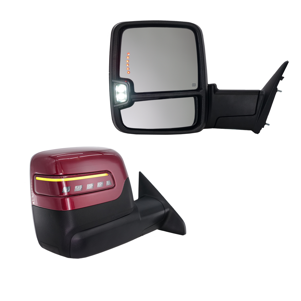 2023+ Style Ram Tow Mirrors | 2009-2018 Dodge Ram 1500