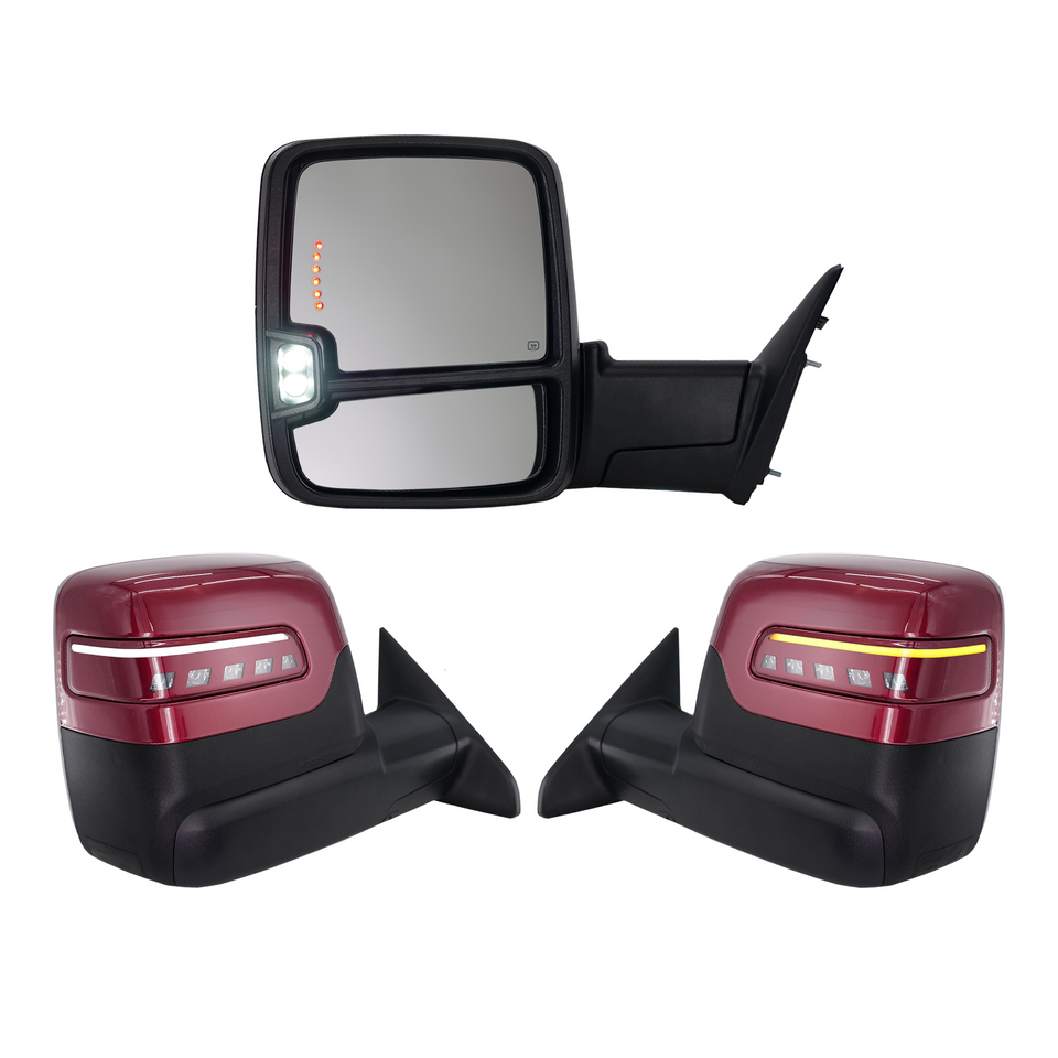 2023+ Style Ram Tow Mirrors | 2019-2022 Dodge Ram 2500/3500