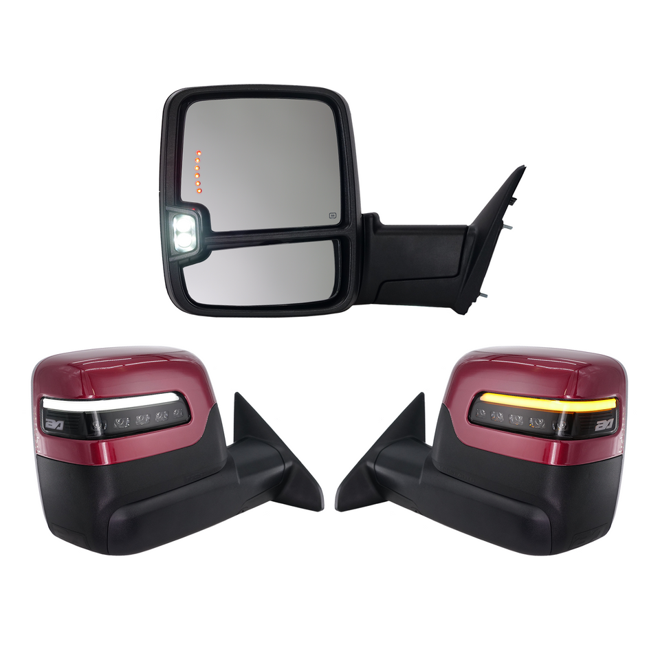 2023+ Style Ram Tow Mirrors | 2019-2022 Dodge Ram 2500/3500