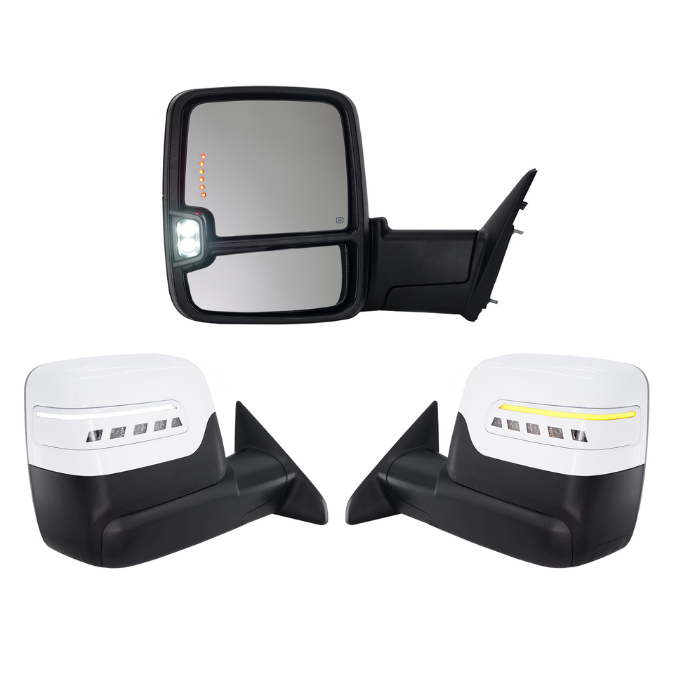 2023+ Style Ram Tow Mirrors | 2010-2018 Dodge Ram 2500/3500