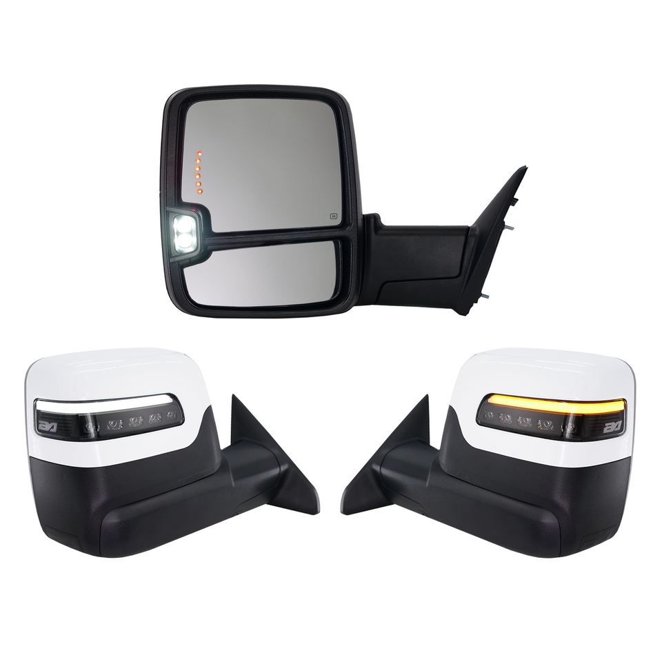 2023+ Style Ram Tow Mirrors | 2010-2018 Dodge Ram 2500/3500