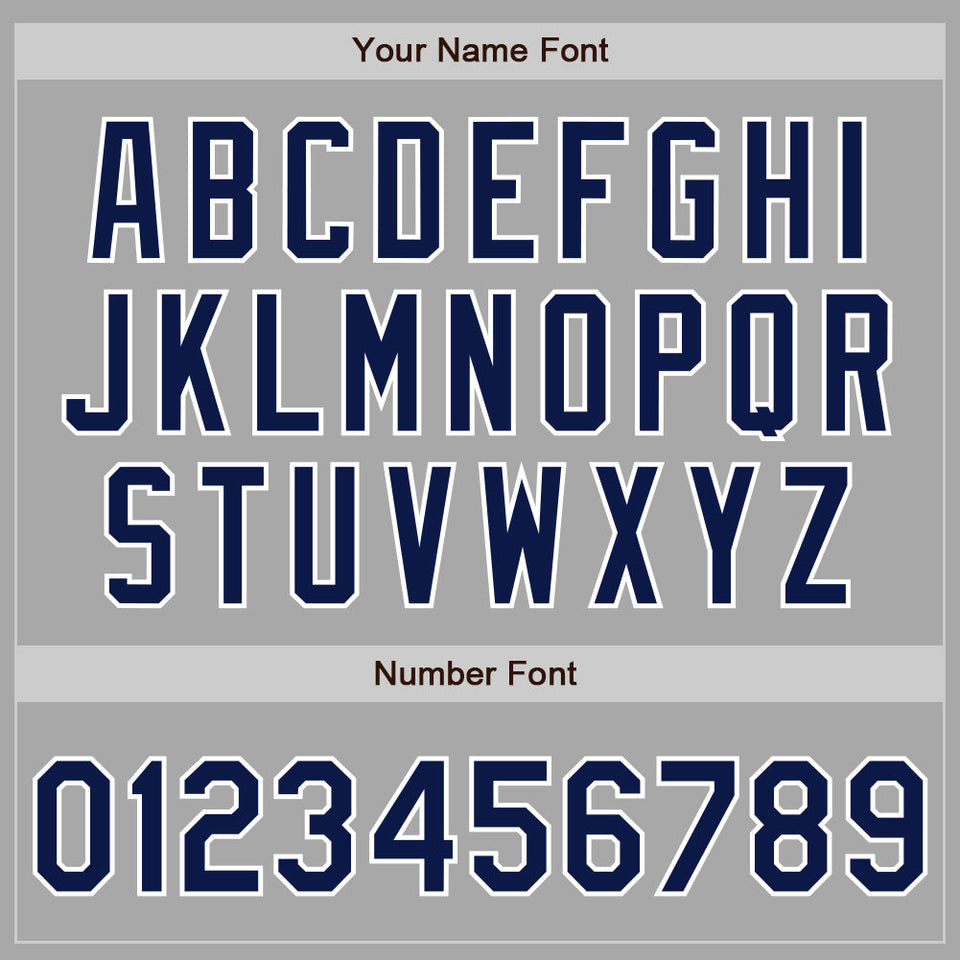 Custom Stitched Gray Navy-White Baseball Pullover Sweatshirt Hoodie