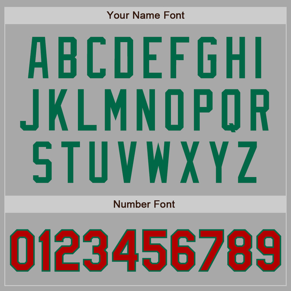 Custom Stitched Gray Red-Kelly Green Baseball Pullover Sweatshirt Hoodie