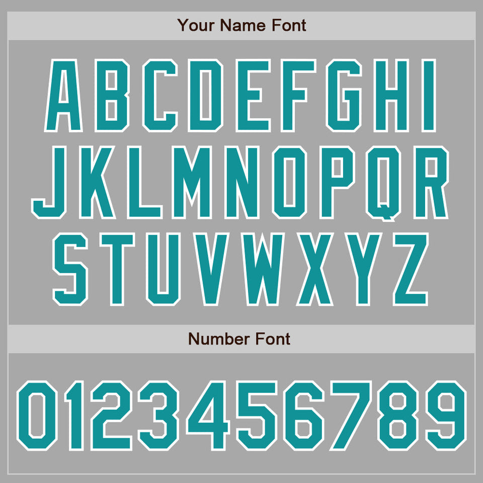 Custom Stitched Gray Teal-White Baseball Pullover Sweatshirt Hoodie