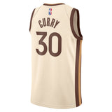 NBA Golden State Warriors Steph Curry Nike 2025-26 City Edition Swingman Jersey - Cream