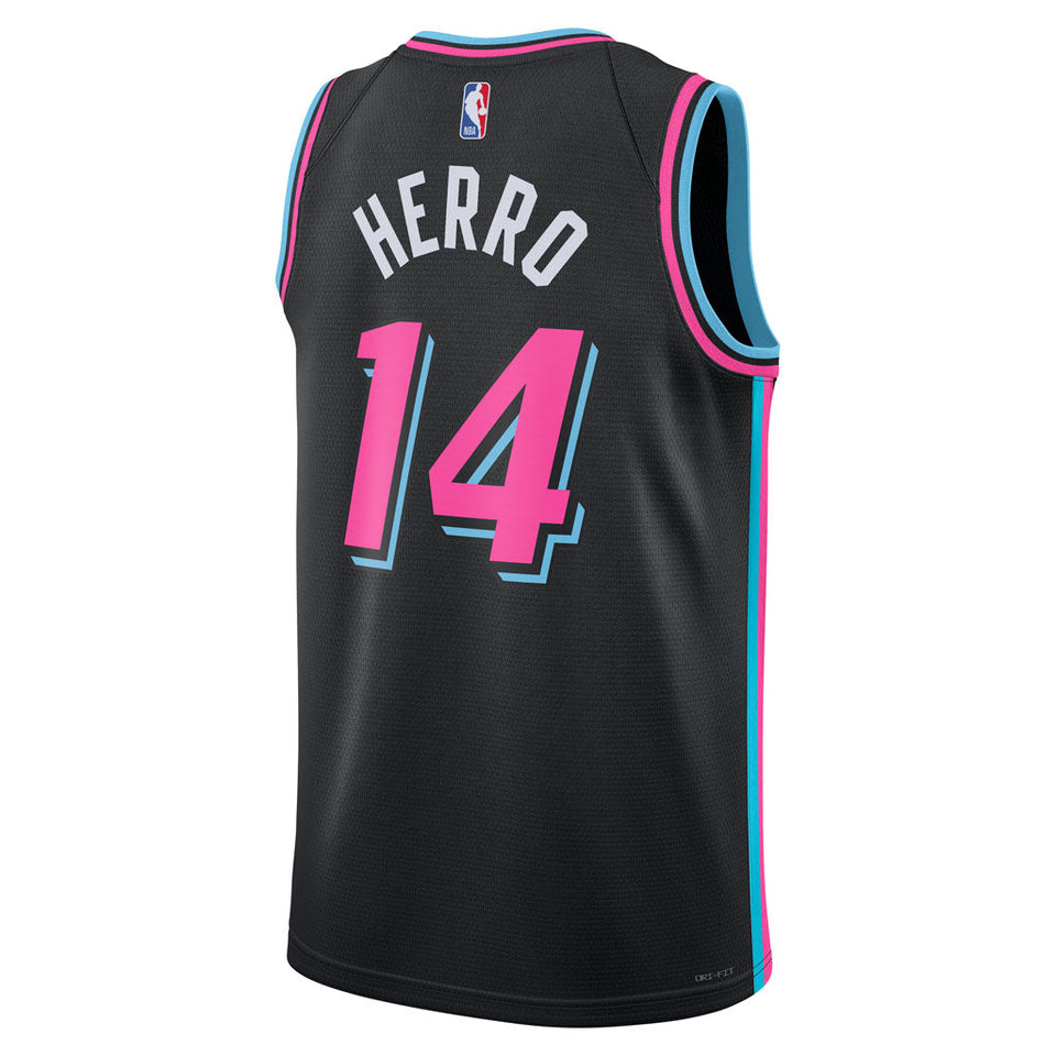 NBA Miami Heat Tyler Herro Nike 2025-26 City Edition Swingman Jersey - Black