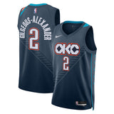 NBA Oklahoma City Thunder Shai Gilgeous-Alexander Nike 2025-26 City Edition Swingman Jersey - Navy
