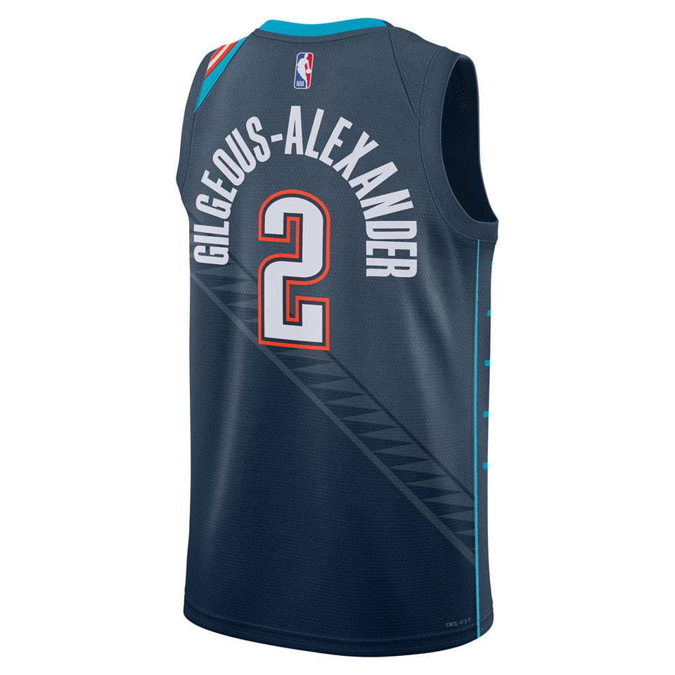 NBA Oklahoma City Thunder Shai Gilgeous-Alexander Nike 2025-26 City Edition Swingman Jersey - Navy