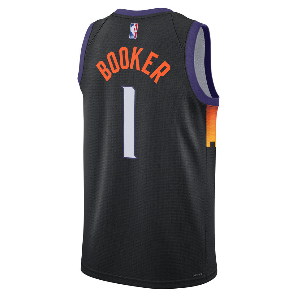 NBA Phoenix Suns Devin Booker Nike 2025-26 City Edition Swingman Jersey - Black