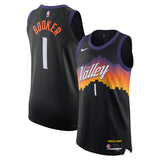 NBA Phoenix Suns Devin Booker Nike 2025-26 City Edition Authentic Jersey - Black