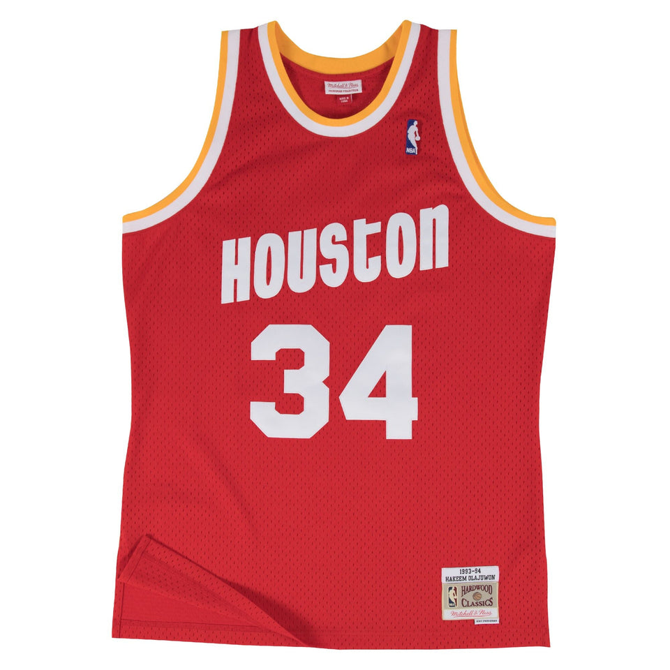 Hakeem Olajuwon Houston Rockets Hardwood Classics Throwback NBA Swingman Jersey