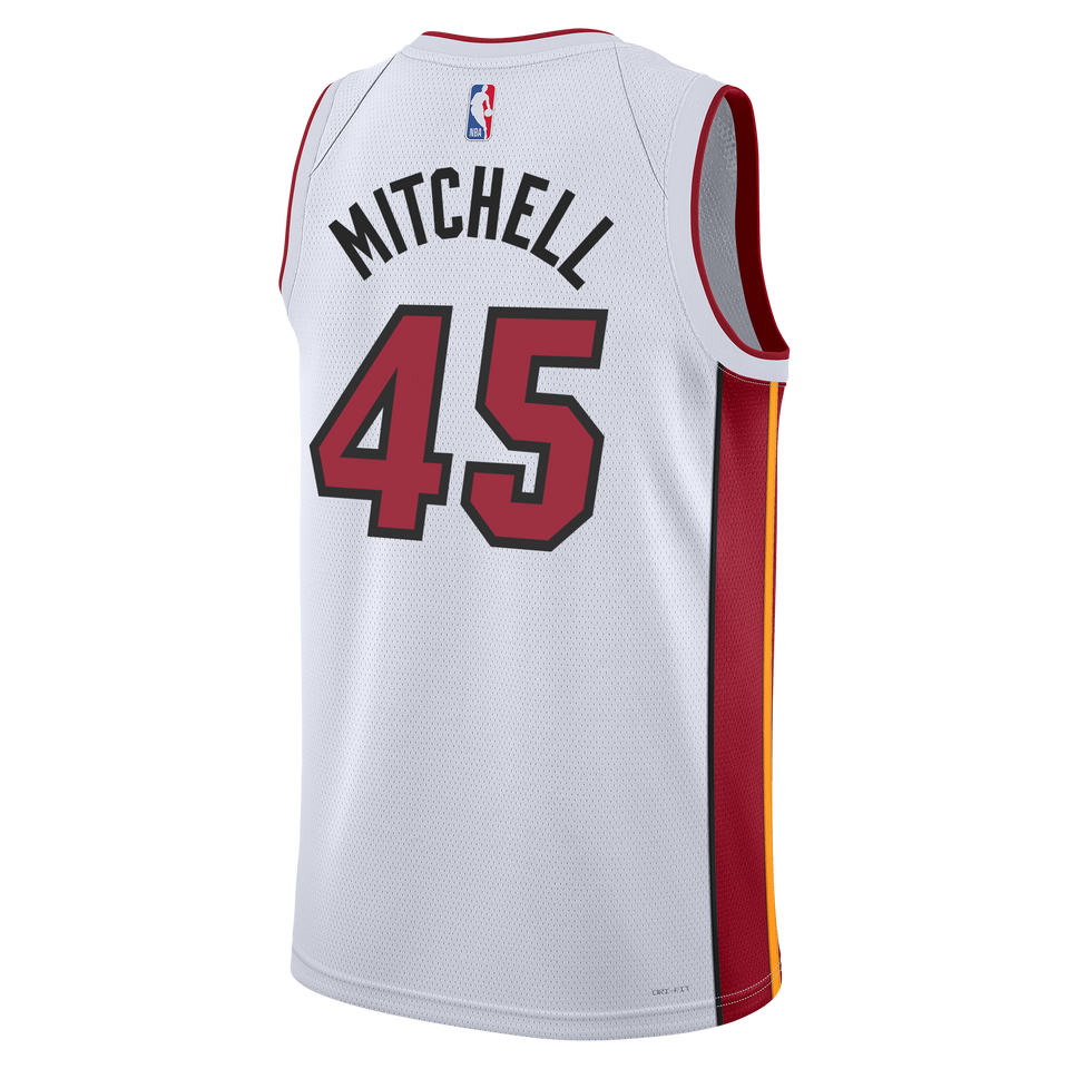 Davion Mitchell Nike Miami HEAT Association White Youth Swingman Jersey
