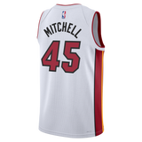 Davion Mitchell Nike Miami HEAT Association White Youth Swingman Jersey