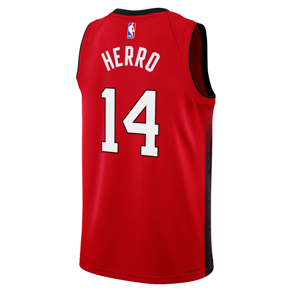 Tyler Herro Nike HEAT Culture: Blood Red Swingman Jersey