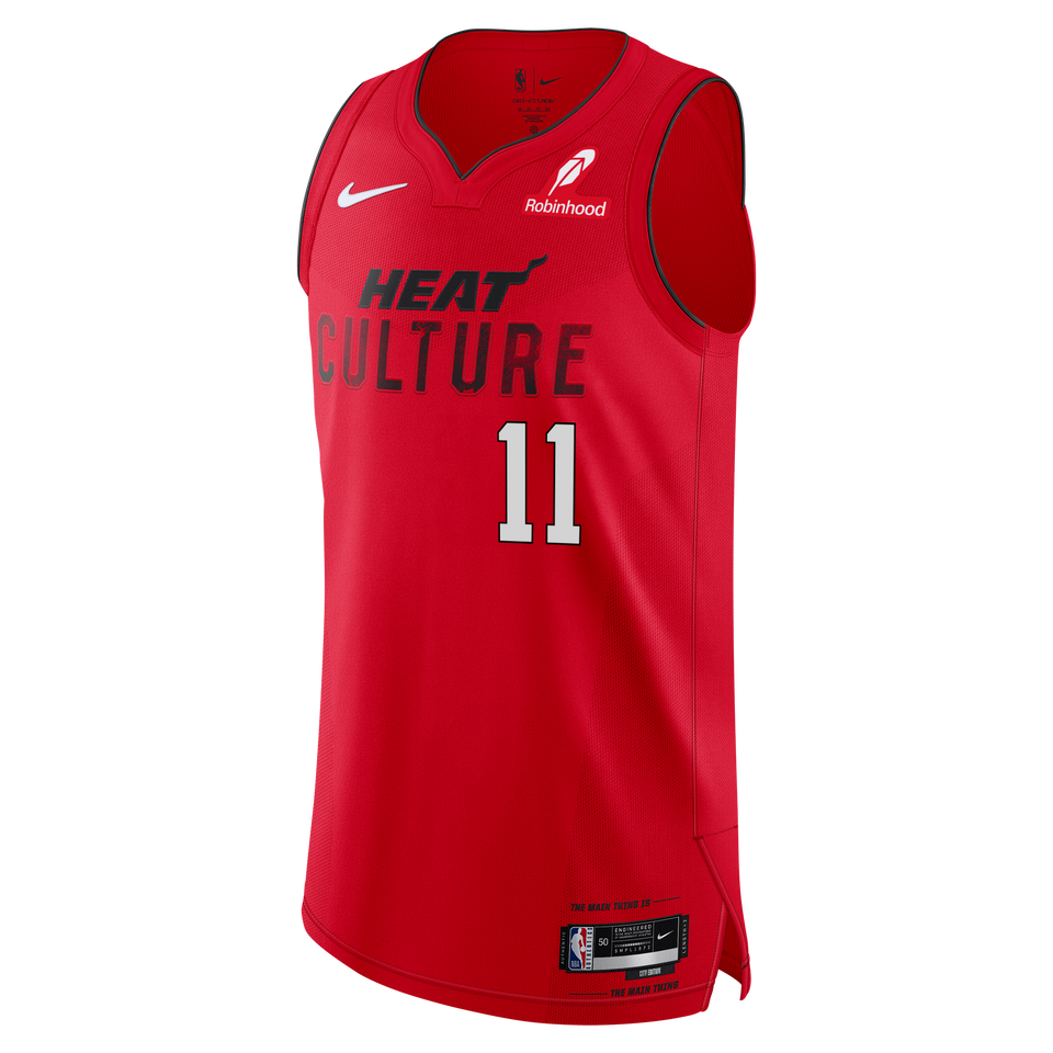 Jaime Jaquez Jr. Nike HEAT Culture: Blood Red Authentic Jersey