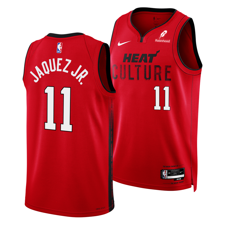 Jaime Jaquez Jr. Nike HEAT Culture: Blood Red Swingman Jersey