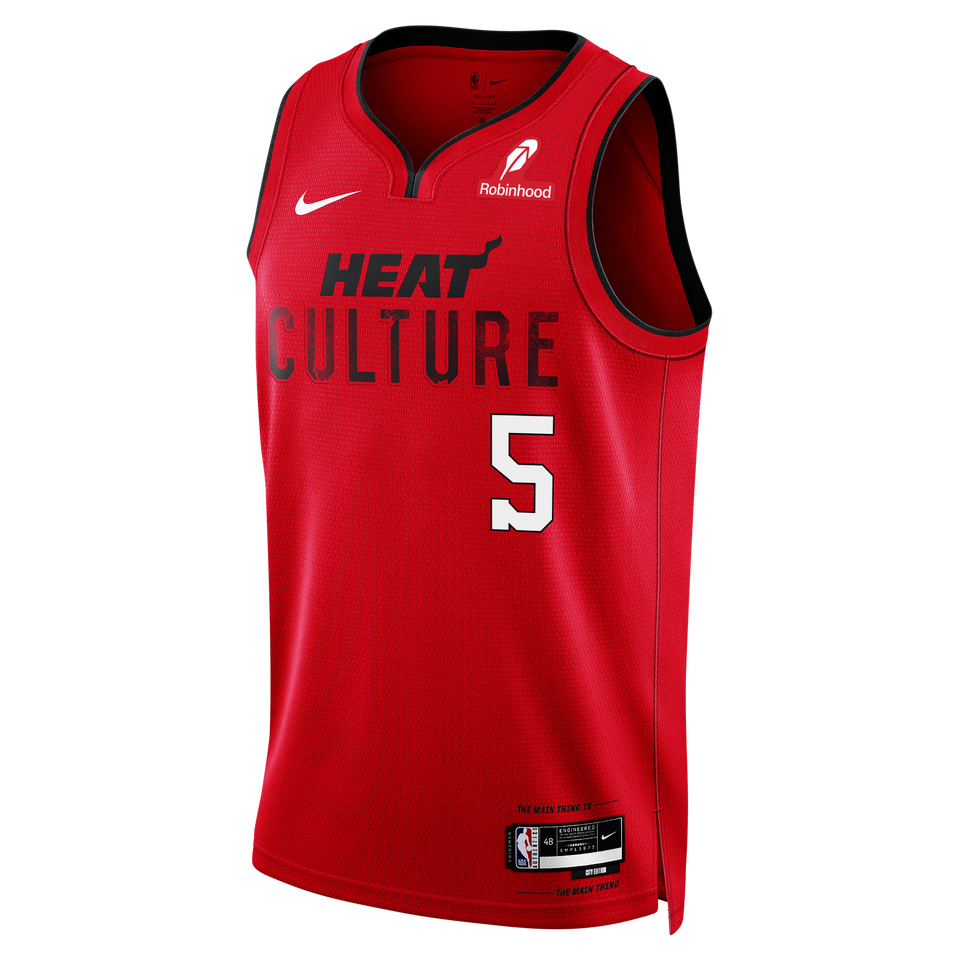 Nikola Jović Nike HEAT Culture: Blood Red Youth Swingman Jersey