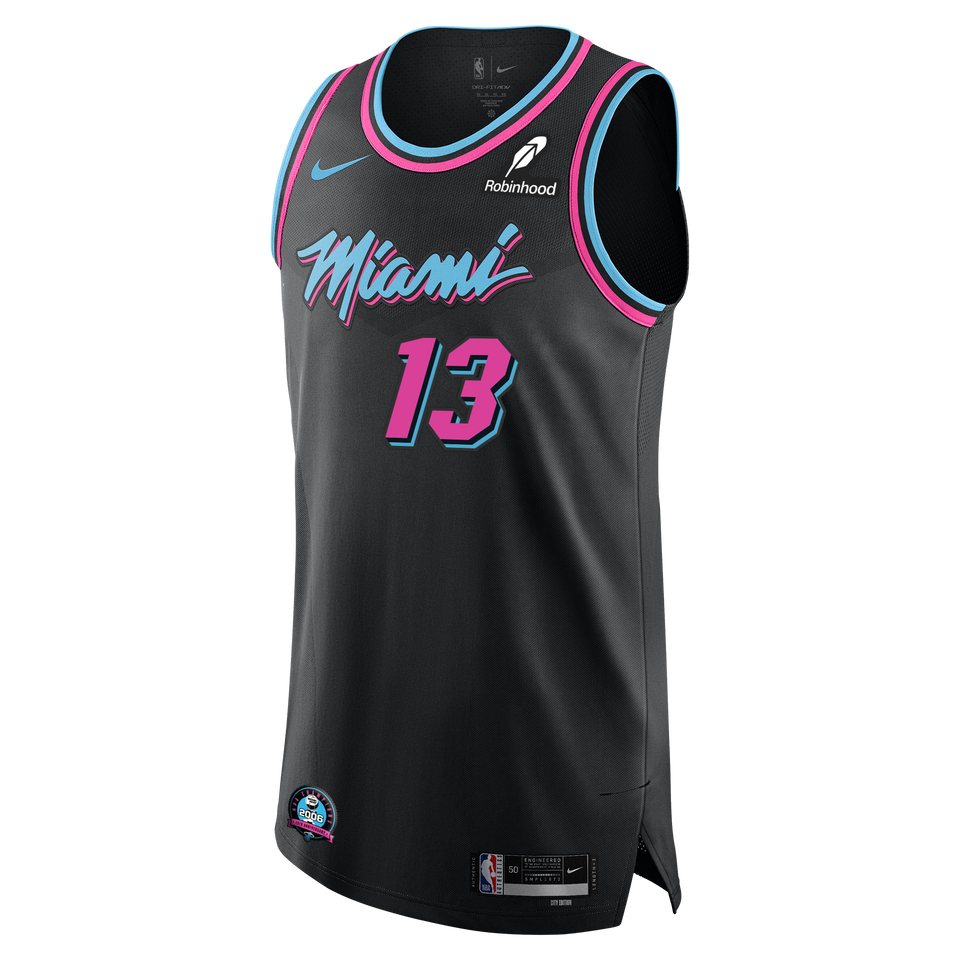 Bam Adebayo Nike Original Vice Nights Authentic Jersey