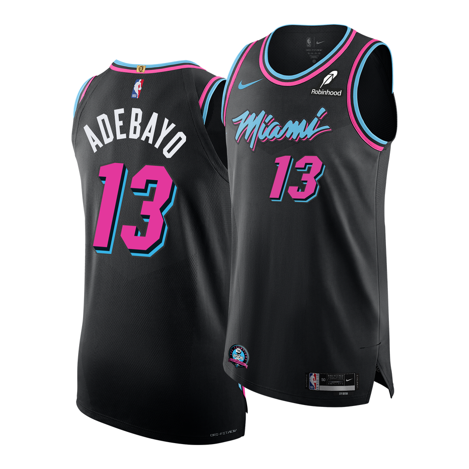 Bam Adebayo Nike Original Vice Nights Authentic Jersey