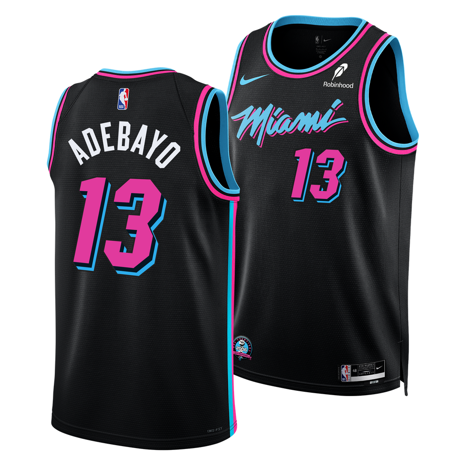 Bam Adebayo Nike Original Vice Nights Swingman Jersey