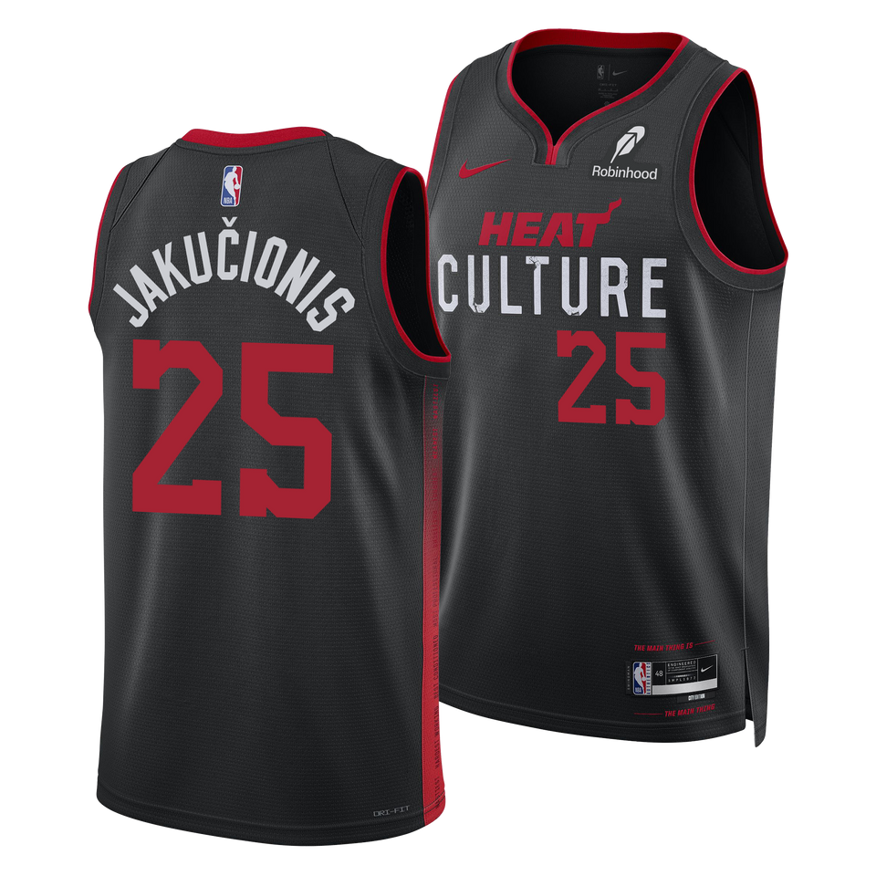 Kasparas Jakučionis Nike HEAT Culture Youth Swingman Jersey