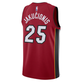 Kasparas Jakučionis Nike Jordan Brand Miami HEAT Statement Red Swingman Youth Jersey