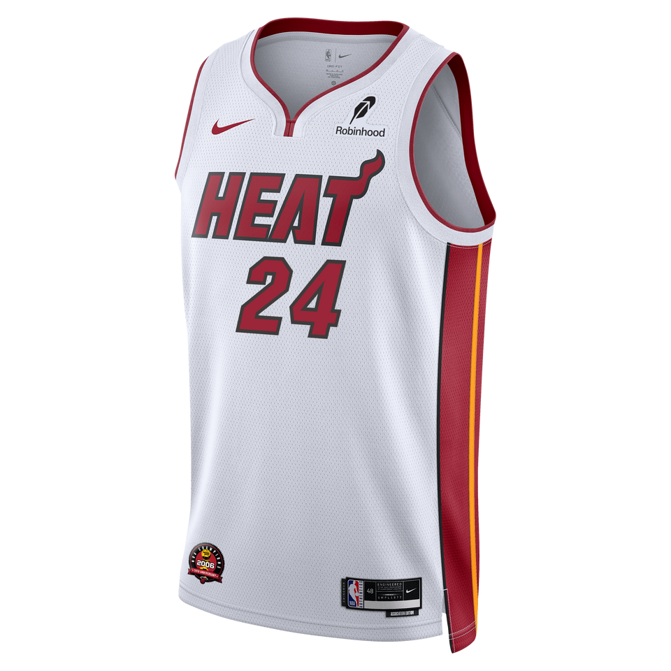Norman Powell Nike Miami HEAT Association White Youth Swingman Jersey