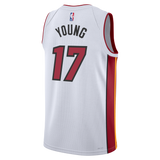Jahmir Young Nike Miami HEAT Association White Youth Swingman Jersey