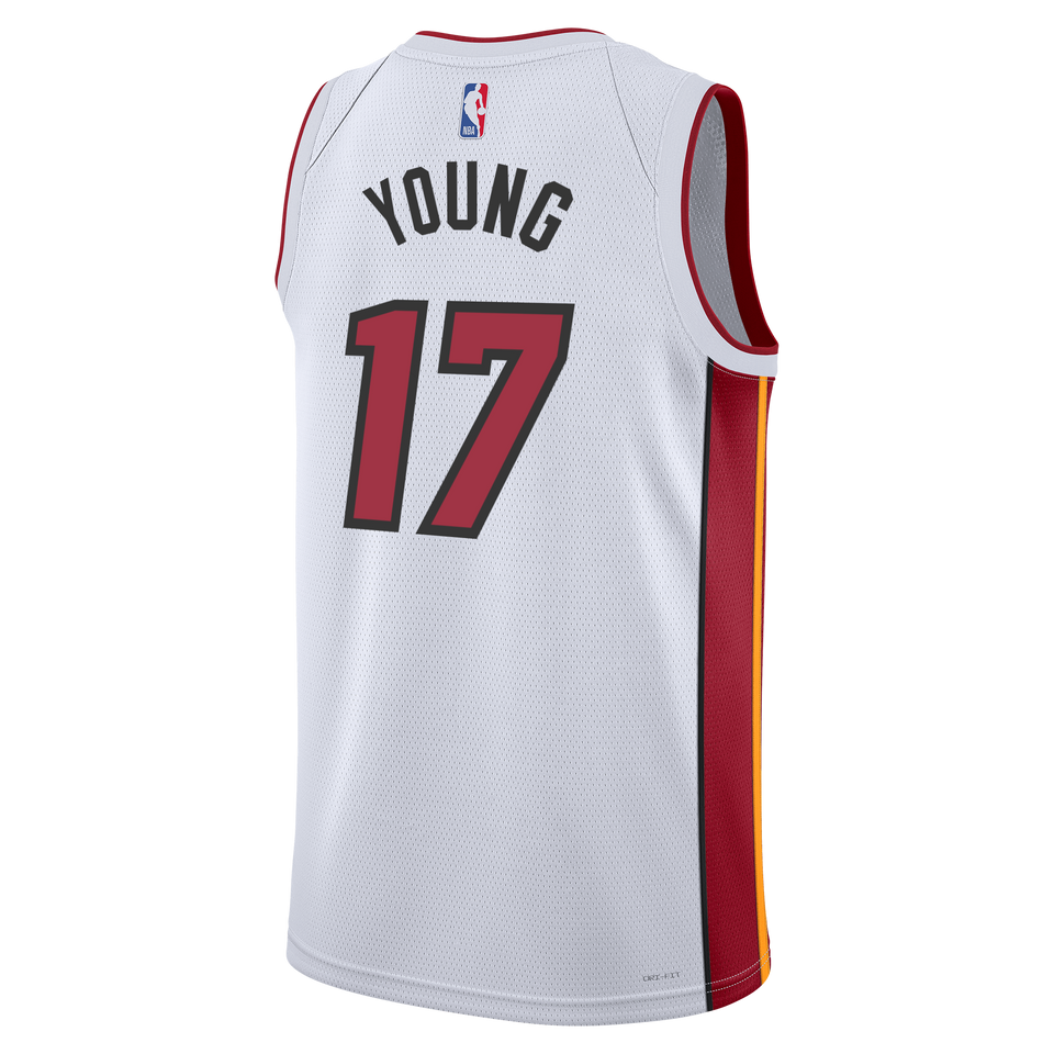Jahmir Young Nike Miami HEAT Association White Swingman Jersey