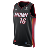 Keshad Johnson Nike Miami HEAT Icon Black Swingman Jersey