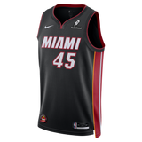 Davion Mitchell Nike Miami HEAT Icon Black Swingman Jersey