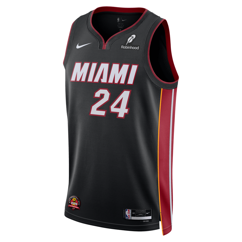 Norman Powell Nike Miami HEAT Icon Black Swingman Jersey