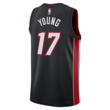 Jahmir Young Nike Miami HEAT Icon Black Youth Swingman Jersey