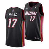 Jahmir Young Nike Miami HEAT Icon Black Swingman Jersey